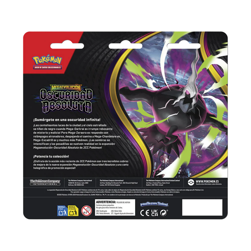 Blister Pokemon Oscuridad Absoluta - Español