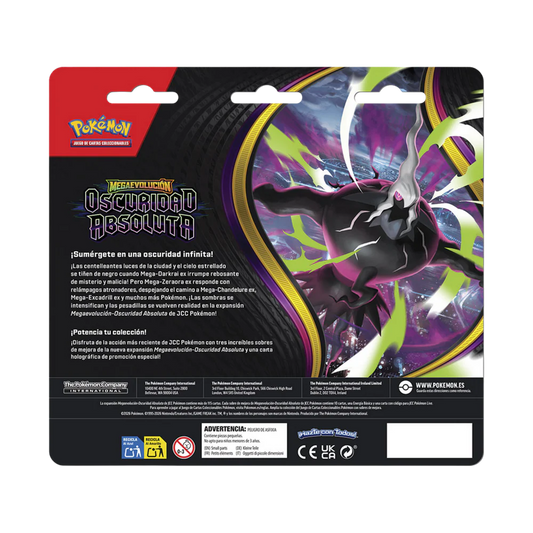 Blister Pokemon Oscuridad Absoluta - Español
