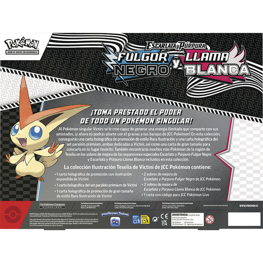 Blister Victini - Fulgor Negro y Llama Blanca
